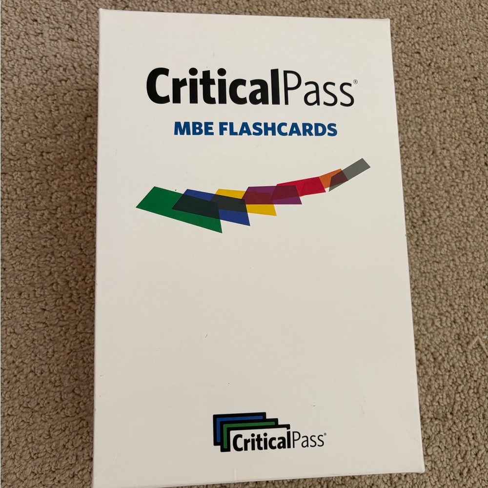 Critical Pass MBE Flashcards